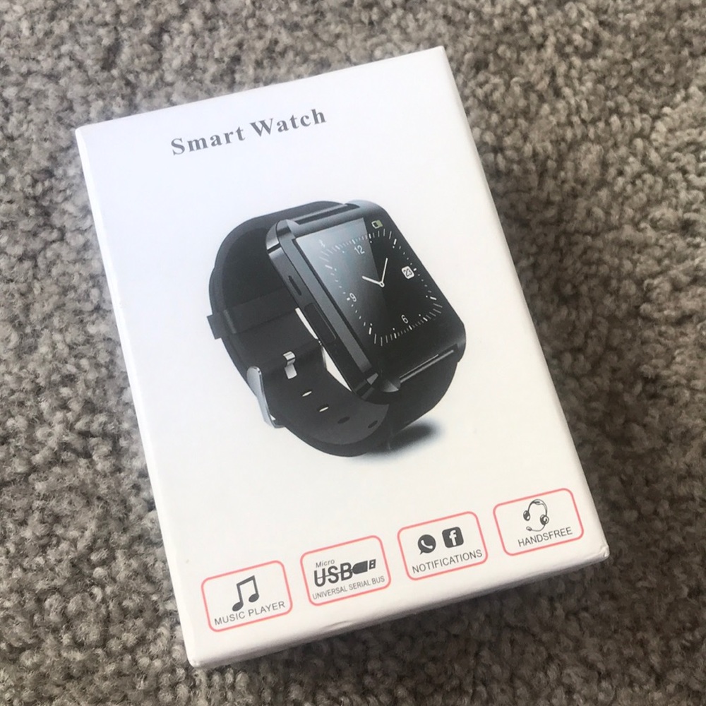 White smart watch